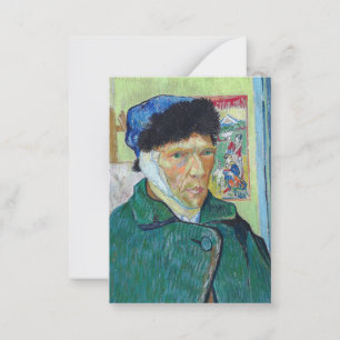 Vincent van Gogh - Self-porträtt med förbandat öra Anteckningskort