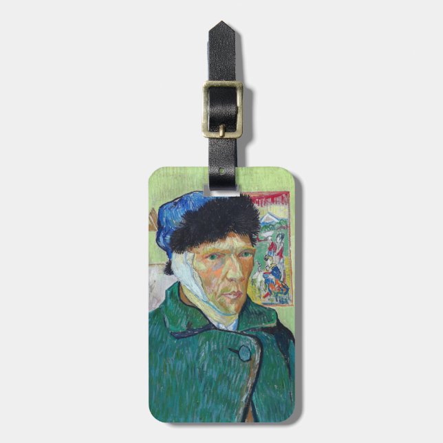 Vincent van Gogh - Self-porträtt med förbandat öra Bagagebricka (Vertikal Framsida)