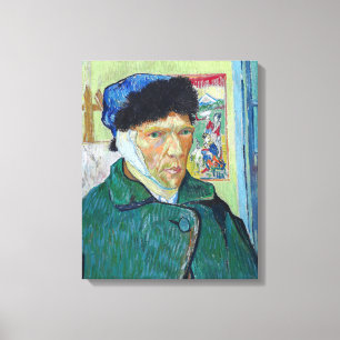 Vincent van Gogh - Self-porträtt med förbandat öra Canvastryck