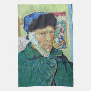 Vincent van Gogh - Self-porträtt med förbandat öra Kökshandduk