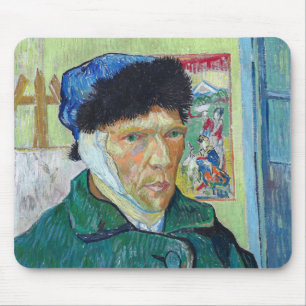 Vincent van Gogh - Self-porträtt med förbandat öra Musmatta