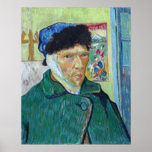 Vincent van Gogh - Self-porträtt med förbandat öra Poster