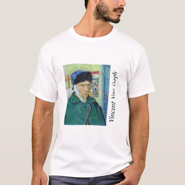 Vincent van Gogh - Self-porträtt med förbandat öra T Shirt (Framsida)