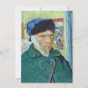 Vincent van Gogh - Self-porträtt med förbandat öra Tack Kort