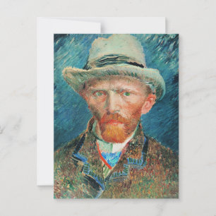 Vincent van Gogh, Self-Porträtt med Hat Vykort