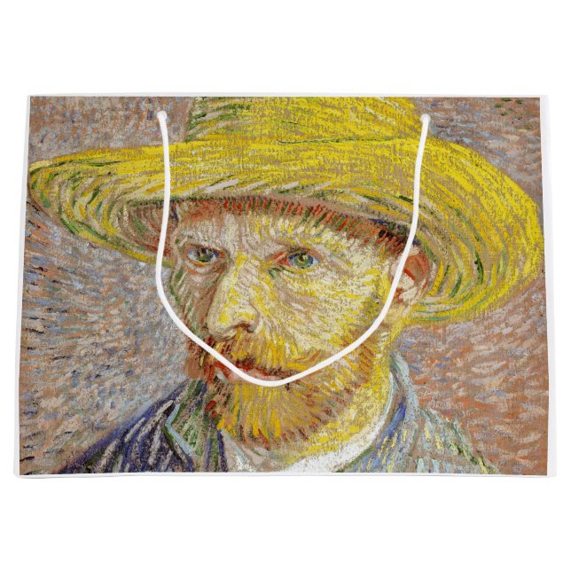 Vincent van Gogh - Self-porträtt med Straw Hat (Framsidan)
