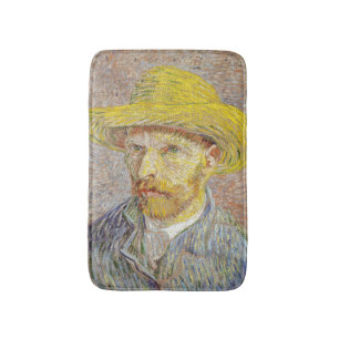 Vincent van Gogh - Self-porträtt med Straw Hat Badrumsmatta