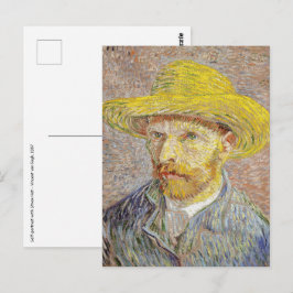 Vincent van Gogh - Self-porträtt med Straw Hat Vykort