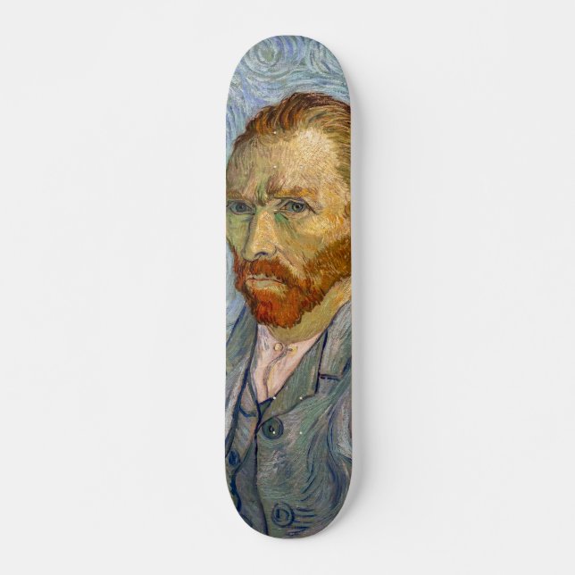Vincent Van Gogh - Self-Porträtt Mini Skateboard Bräda 18,5 Cm (Framsida)