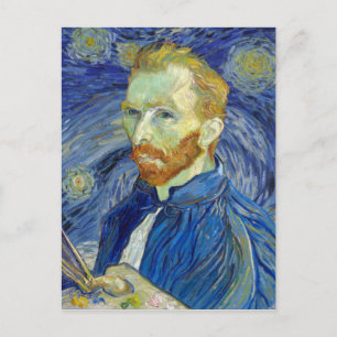 Vincent van Gogh Self-Porträtt Starry Night Vykort