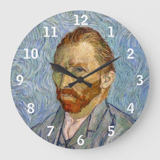 Vincent Van Gogh - Self-Porträtt Stor Klocka (Framsida)