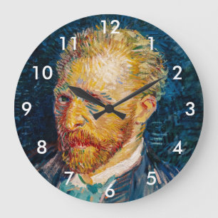 Vincent Van Gogh - Self-Porträtt Stor Klocka