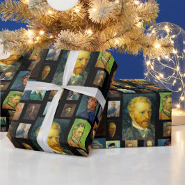 Vincent van Gogh Selfies Collage Present Presentpapper