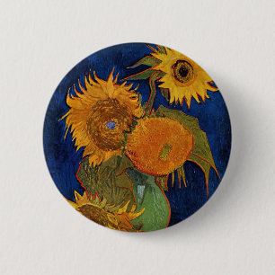 Vincent van Gogh Sex Sunblommor Blommigt GalleryHD Knapp