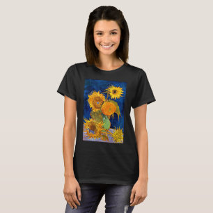 Vincent Van Gogh - Sex sunblommor T-Shirt