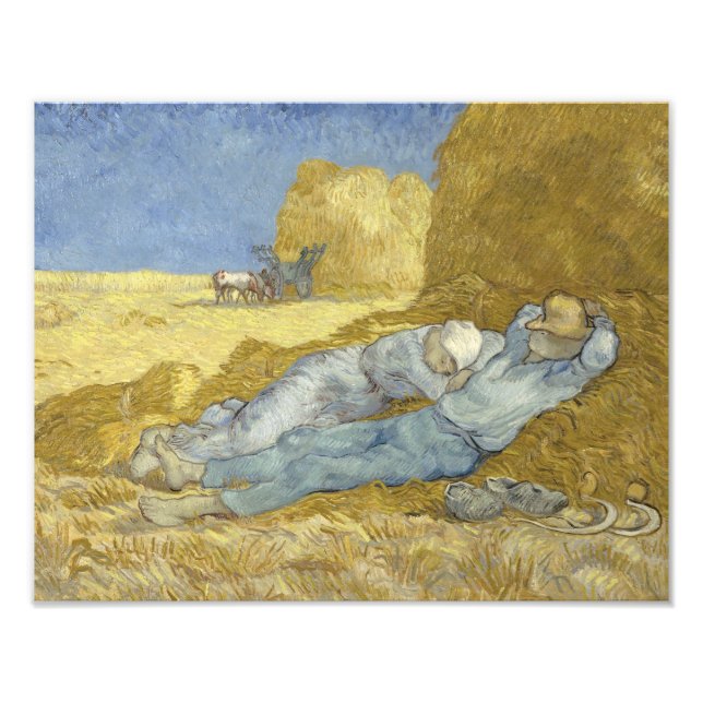 Vincent van Gogh - Siesta (efter Millet) Fototryck (Framsidan)