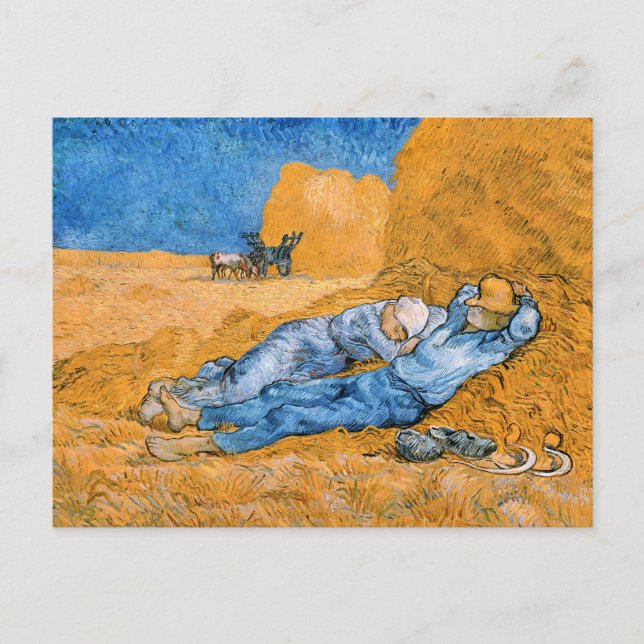 Vincent van Gogh - Siestan Vykort (Framsida)