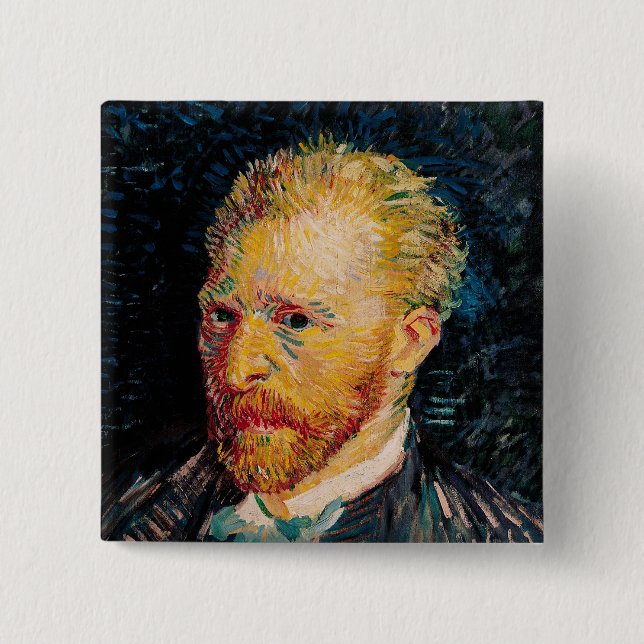 Vincent Van Gogh | självporträtt, 1887 Knapp (Framsida)
