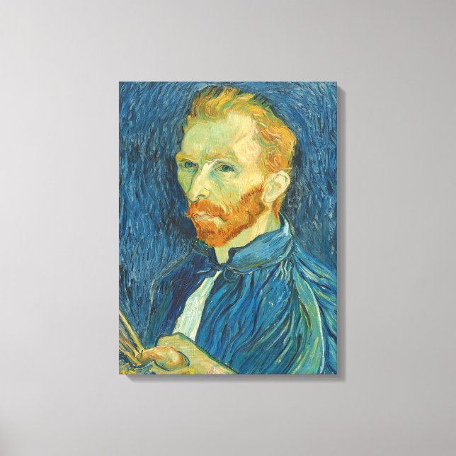 Vincent van Gogh | Självporträtt, 1889 Canvastryck (Framsida)