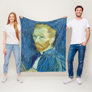 Vincent Van Gogh Självporträtt 1889 Fleecefilt