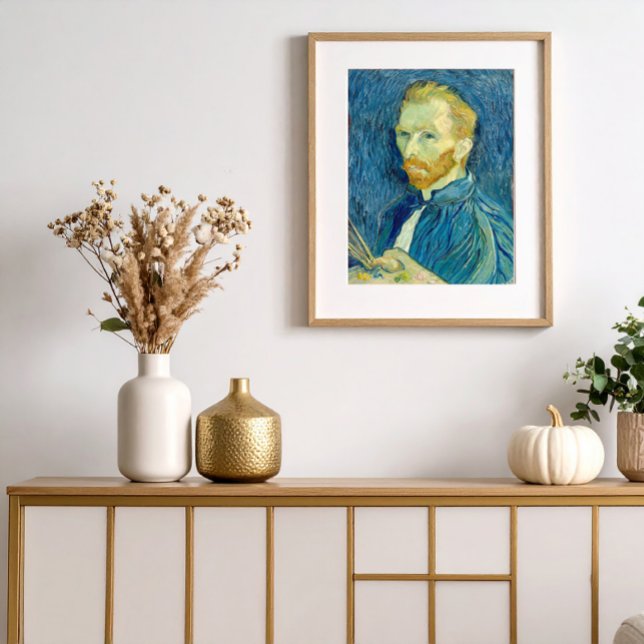 Vincent Van Gogh Självporträtt 1889 Fototryck (Skapare uppladdad)