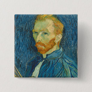 Vincent Van Gogh självporträtt, 1889 Knapp