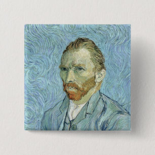 Vincent Van Gogh självporträtt, 1889 Knapp