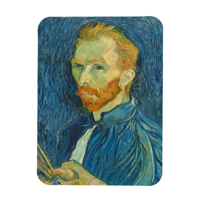 Vincent van Gogh | Självporträtt, 1889 Magnet (Vertikal)