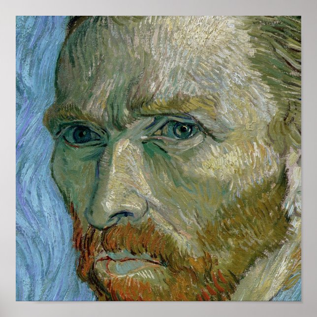 Vincent van Gogh | Självporträtt, 1889 Poster (Framsidan)
