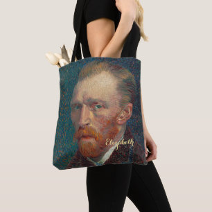 Vincent Van Gogh Självporträtt Art Monogramme Tygkasse