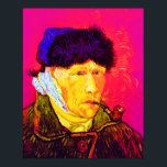 Vincent Van Gogh - Självporträtt Bandage Pop Art Poster<br><div class="desc">Olja på målarduk från 1889, som visade Van Goghs plågade öra och djupt ledsen öga, målades en månad efter hans sammanbrott i december 1888 när han avbröt sin egen jordlob med en rakhyvel efter ett argument med sin rumskamrat Paul Gauguin. Till skillnad från liknande butiker har Art Älskare Cafe klassiska...</div>