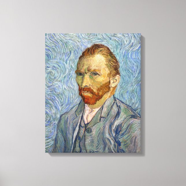 Vincent Van Gogh - Självporträtt Canvastryck (Framsida)