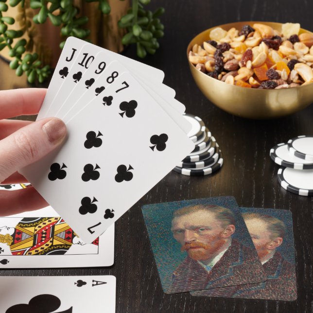 Vincent Van Gogh Självporträtt Family Poker Game Casinokort (På plats)