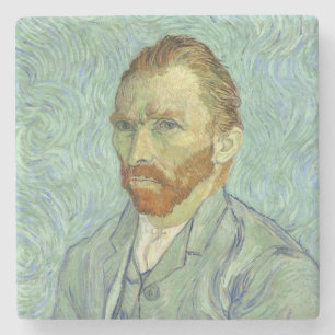 Vincent Van Gogh Självporträtt Fine Art Painting Underlägg Sten