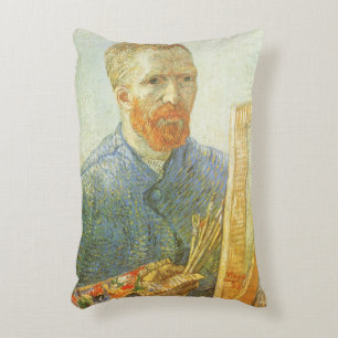 Vincent van Gogh - Självporträtt framför staffli Prydnadskudde