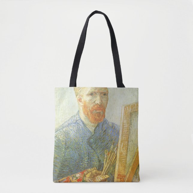 Vincent van Gogh - Självporträtt framför staffli Tygkasse (Framsida)