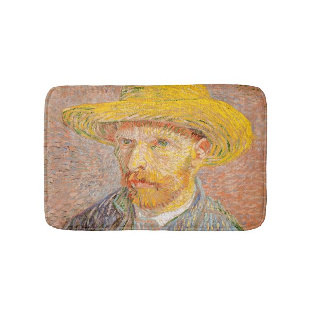 Vincent Van Gogh Självporträtt impressionistisk må Badrumsmatta (Framsidan)
