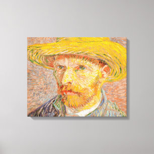 Vincent Van Gogh Självporträtt impressionistisk må Canvastryck