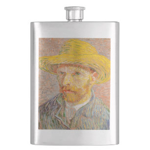 Vincent Van Gogh Självporträtt impressionistisk må Fickplunta