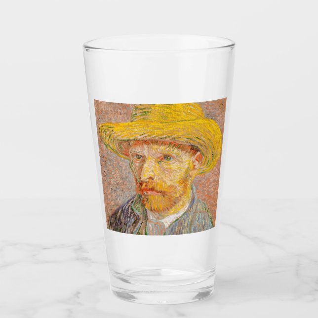Vincent Van Gogh Självporträtt impressionistisk må Glaskopp (Framsida)