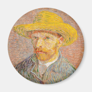 Vincent Van Gogh Självporträtt impressionistisk må Magnet