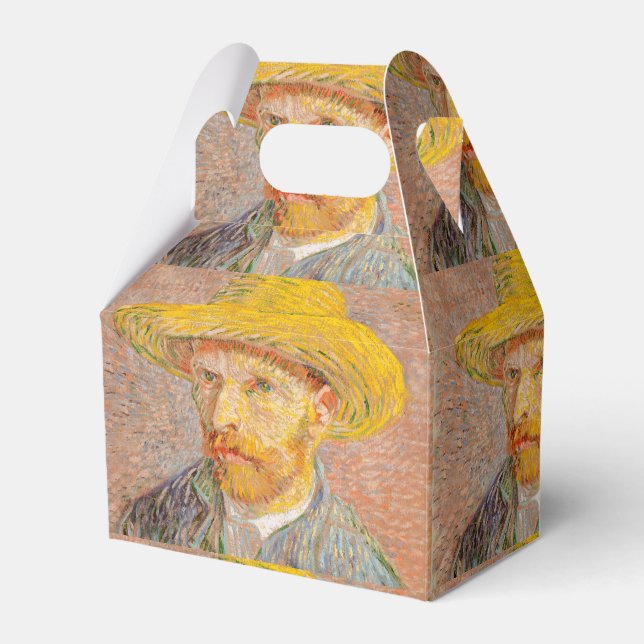 Vincent Van Gogh Självporträtt impressionistisk må Presentaskar (Framsidan Sidan)