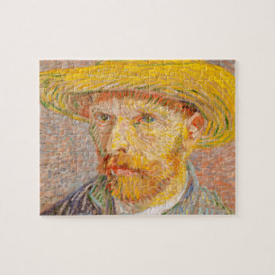 Vincent Van Gogh Självporträtt impressionistisk må Pussel