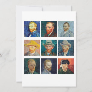Vincent Van Gogh - Självporträtt Inbjudningar