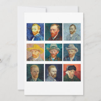 Vincent Van Gogh - Självporträtt Inbjudningar