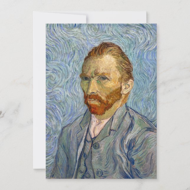 Vincent Van Gogh - Självporträtt Inbjudningar (Framsida)