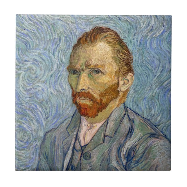 Vincent Van Gogh - Självporträtt Kakelplatta (Framsidan)