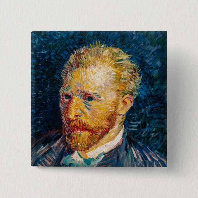 Vincent Van Gogh - Självporträtt Knapp (Framsida)