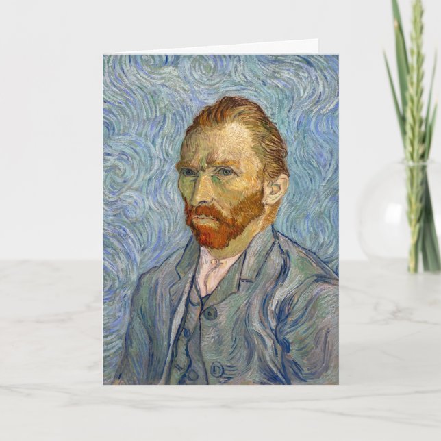 Vincent Van Gogh - Självporträtt Kort (Framsida)