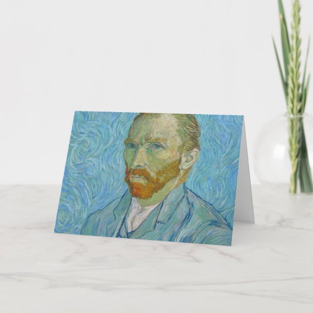 Vincent Van Gogh Självporträtt Kort (Framsida)